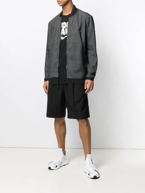 Nike check bomber jacket