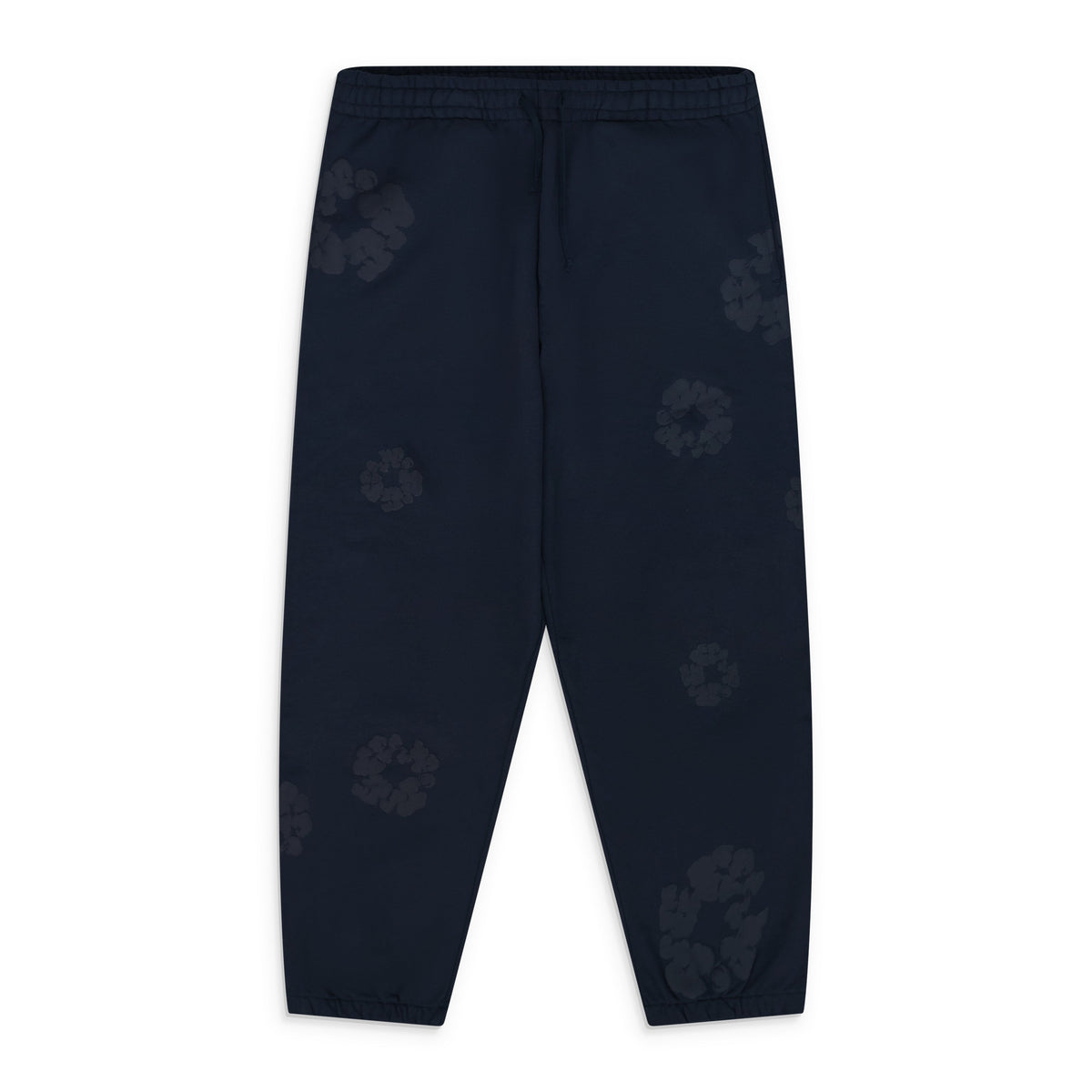 Navy Mono Wreath Sweatpants