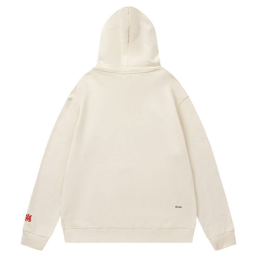 AMIRI Staggered Logo Patches Cotton Hoodie