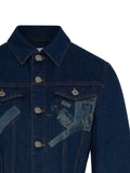 Jean Paul Gaultier trompe l'oeil cropped denim jacket