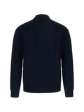 Emporio Armani logo-embroidered polo sweater