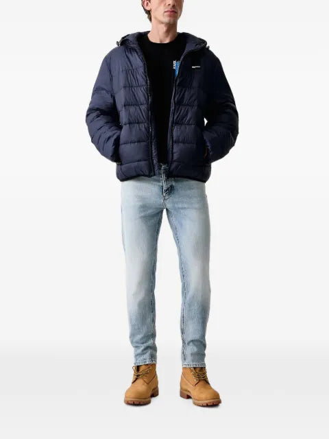 Karl Lagerfeld Jeans quilted hooded jacket