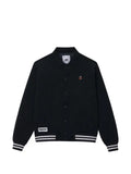 CHOCOOLATE logo-embroidered corduroy jacket