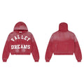 Vale Forever Valley Dreams Rhinestone Galaxy Zip Hoodie — Red