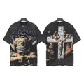 Godspeed Distressed Rhinestone Graphic T-Shirt