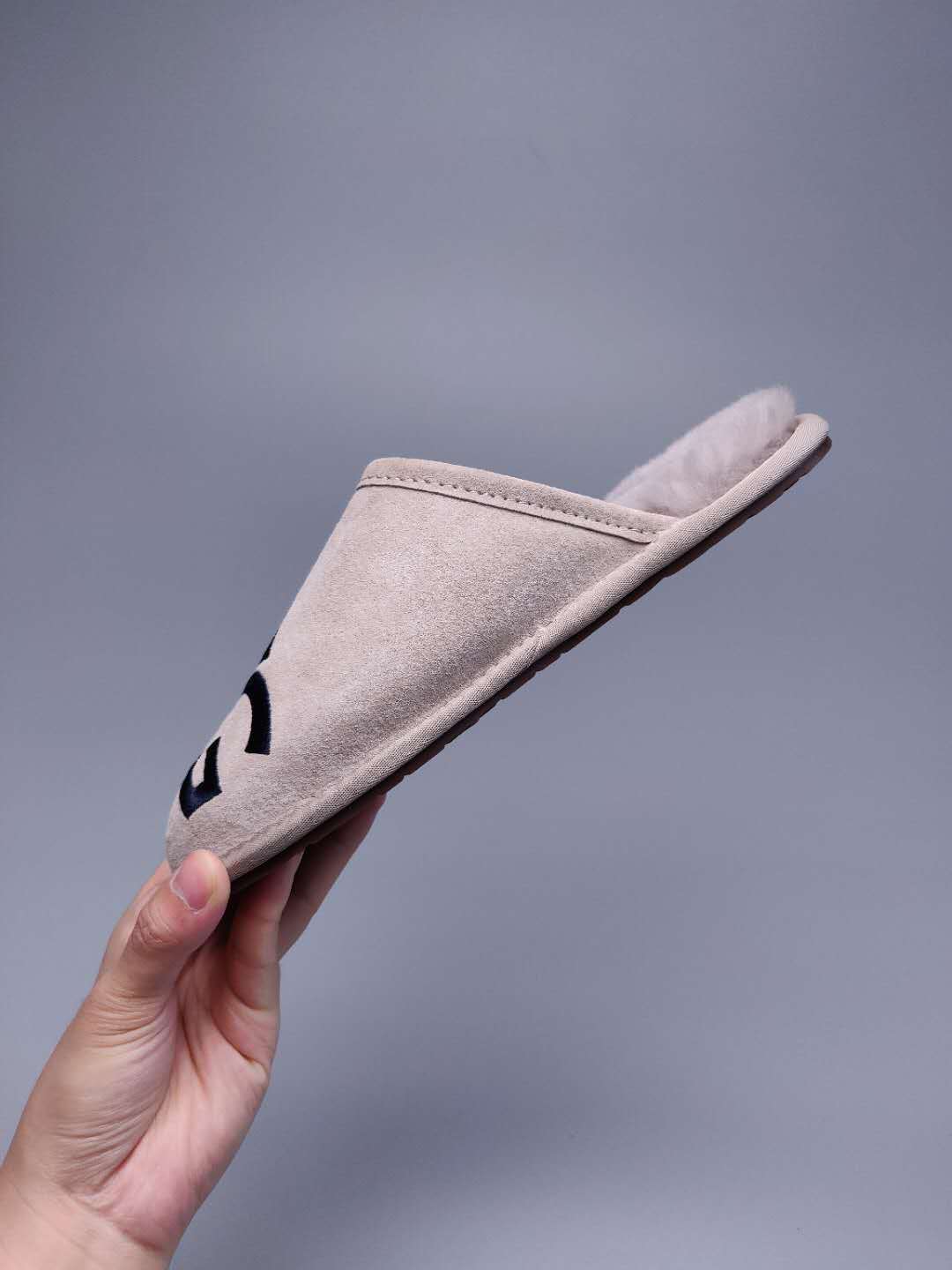 Grey G-Logo Indoor Slippers — New Arrival | In Stock