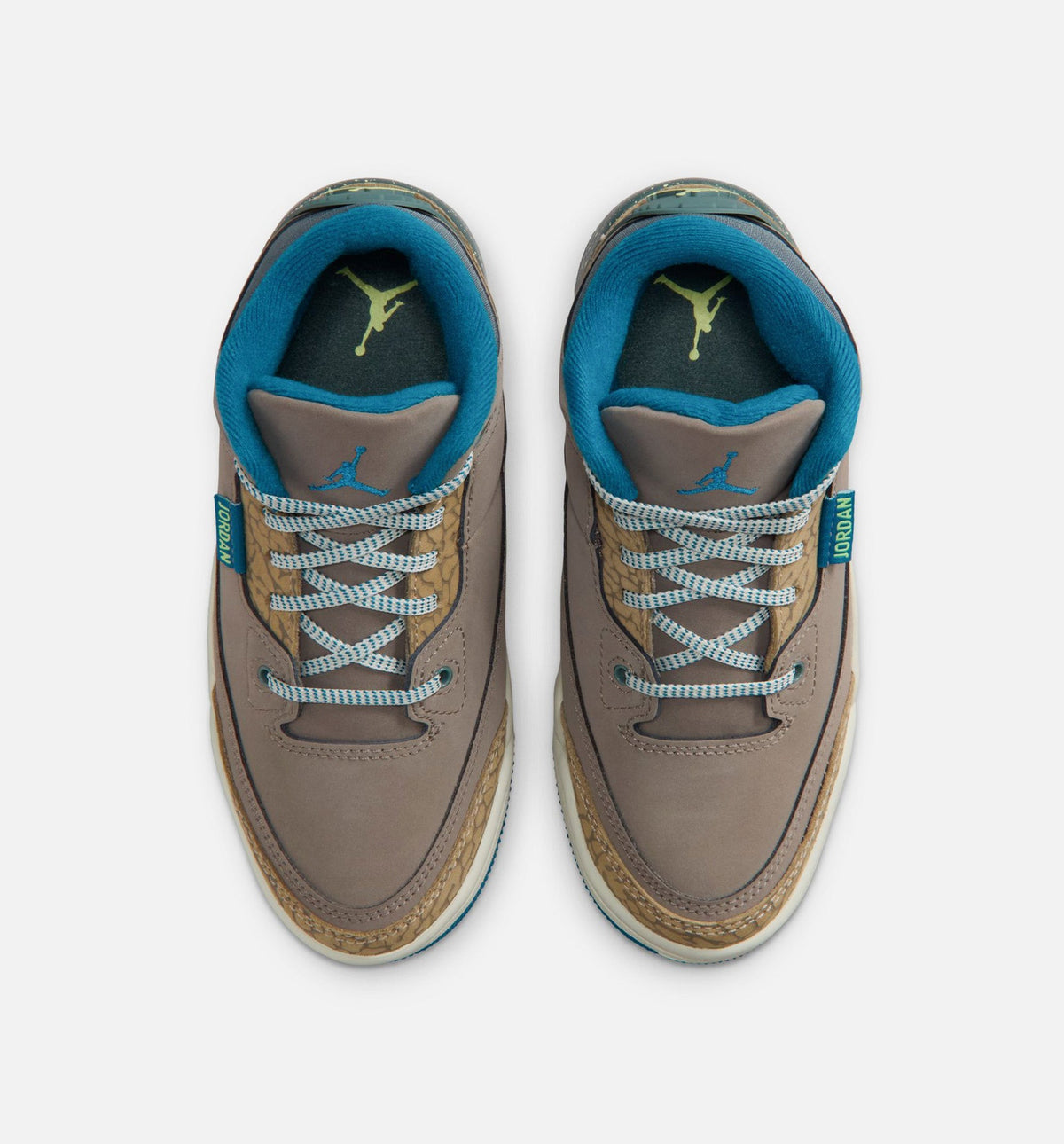 Air Jordan 3 Retro Olive Grey Preschool – Olive Grey/Green Abyss/Khaki/Sea Glass