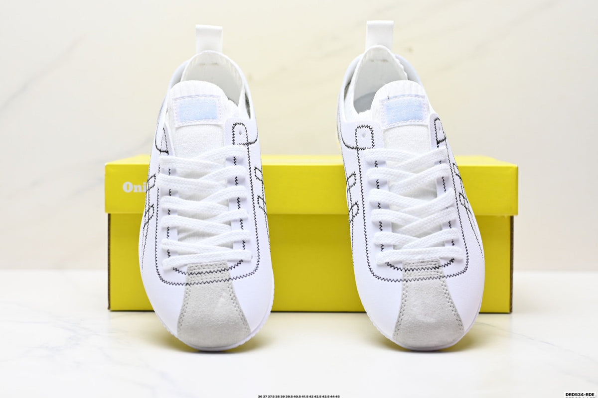 Onitsuka Tiger Low Profile Runner White Line Art Unisex Shoes Style 32