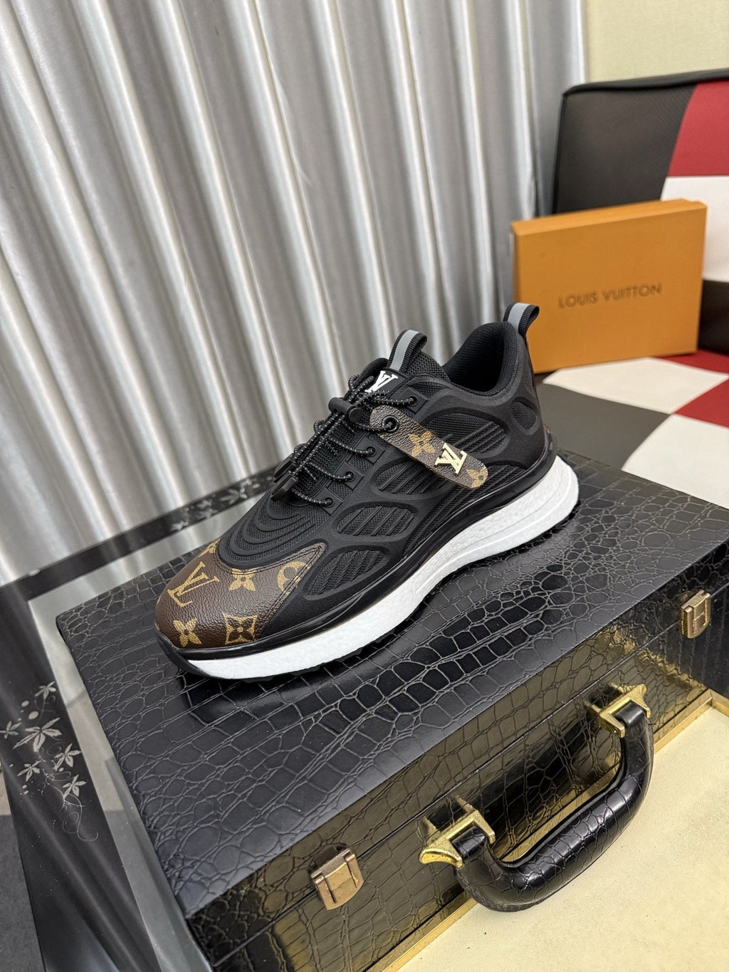 Louis Vuitton Monogram Panel Sneakers